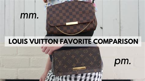 louis vuitton favorite pm size|louis vuitton favorite pm vs mm size.